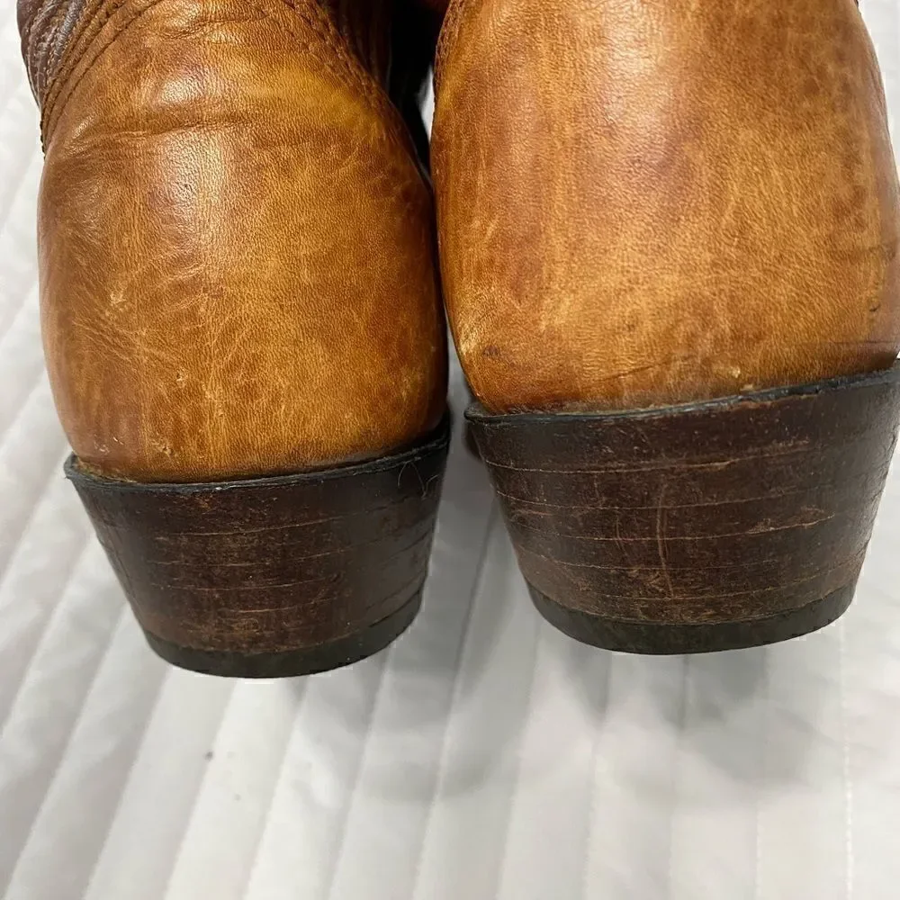 NOCONA Cowboy Leather Boots Men Size 8.5